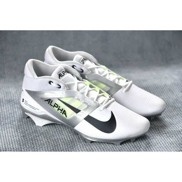 New! Size 17 Men |Nike Alpha Menace 4 PRO Agility X Power| White/Metallic Silver - Picture 2 of 16